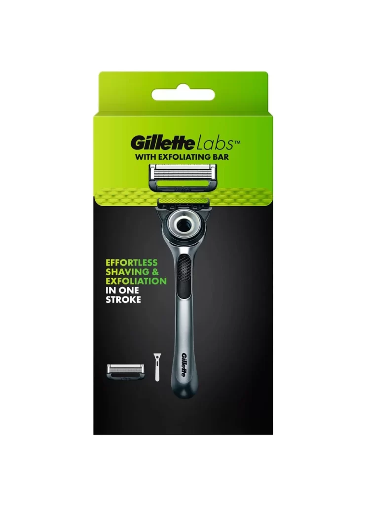 Gillette Labs Exfoliating Bar Razor Box Packaging