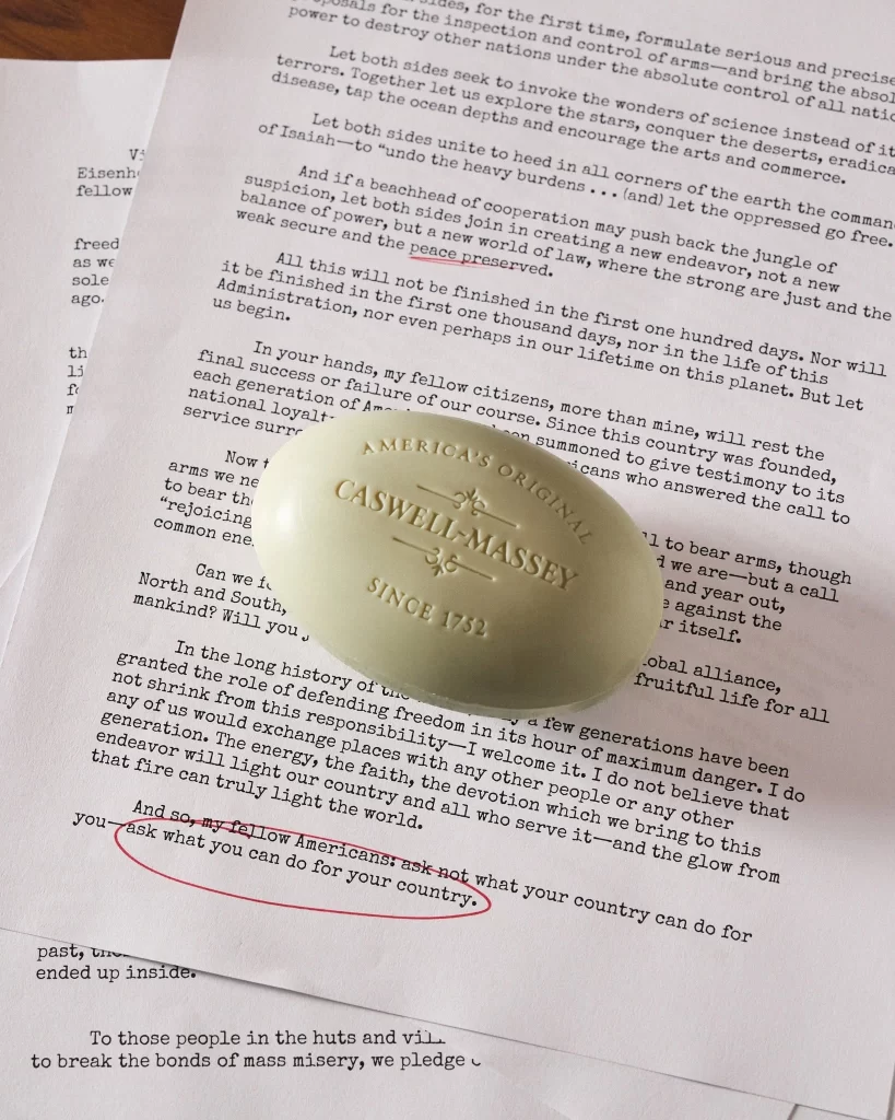 Caswell-Massey Soap Packaging Green