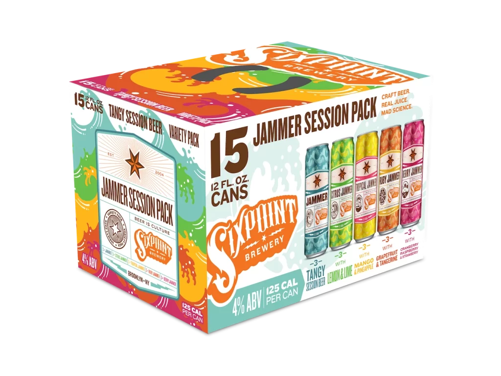 Sixpoint Brewery Jammer Session Pack multicolored craft beer Packaging