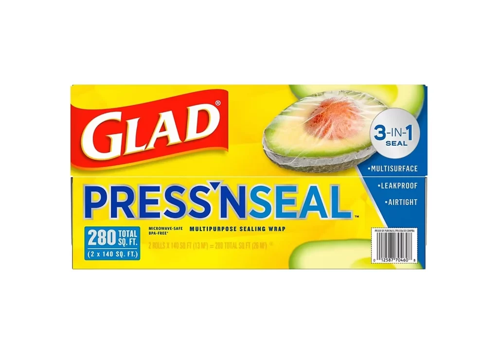 Glad Press’n Seal 3-in-1 Seal (Multisurface, Leakproof, Airtight), Microwave-…
