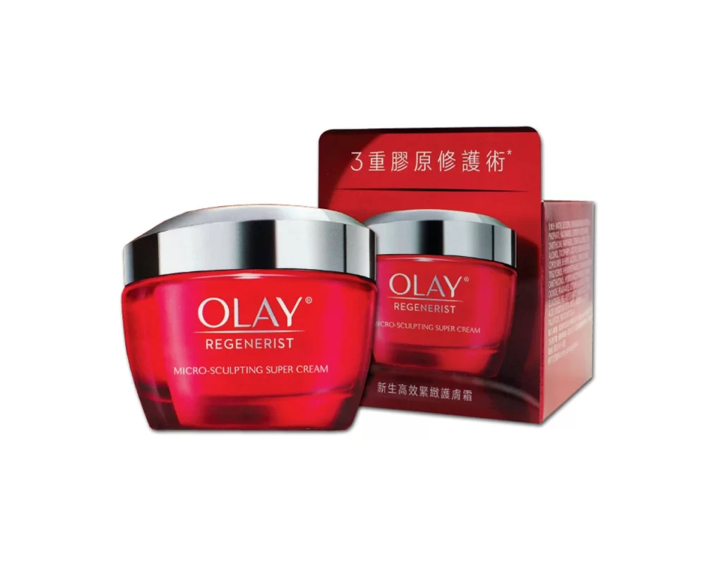 Olay REGENERIST MICRO-SCULPTING SUPER CREAM Skincare Packaging