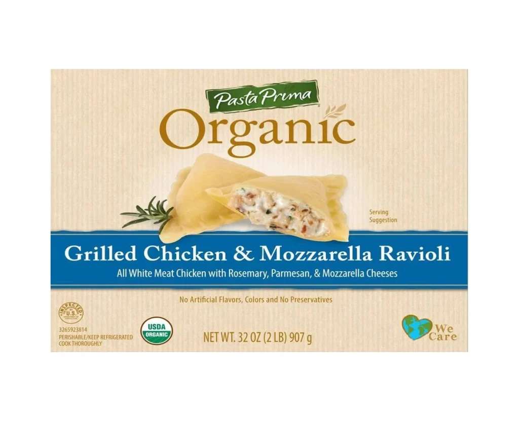 Pasta Prima Grilled Chicken & Mozzarella Ravioli beige ravioli Packaging