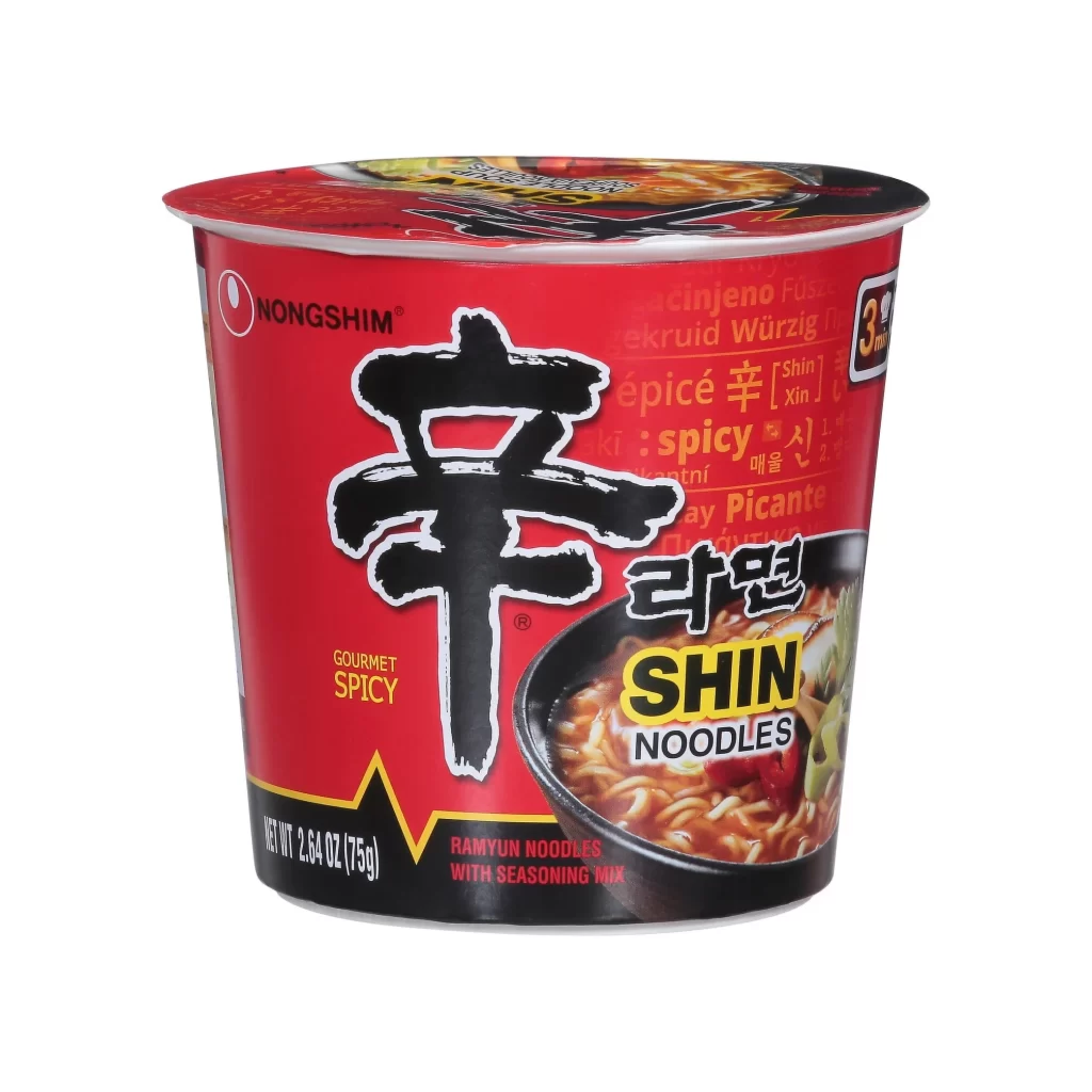 Nongshim SHIN red ramyun noodles Packaging