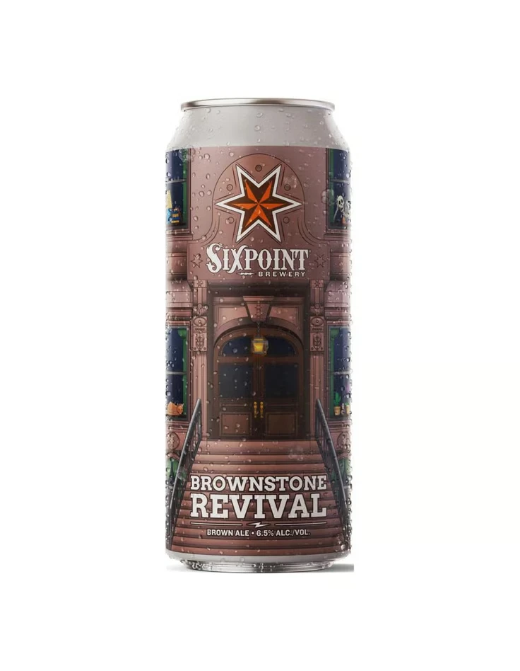 Sixpoint Brewery Brownstone Revival Beer Packaging