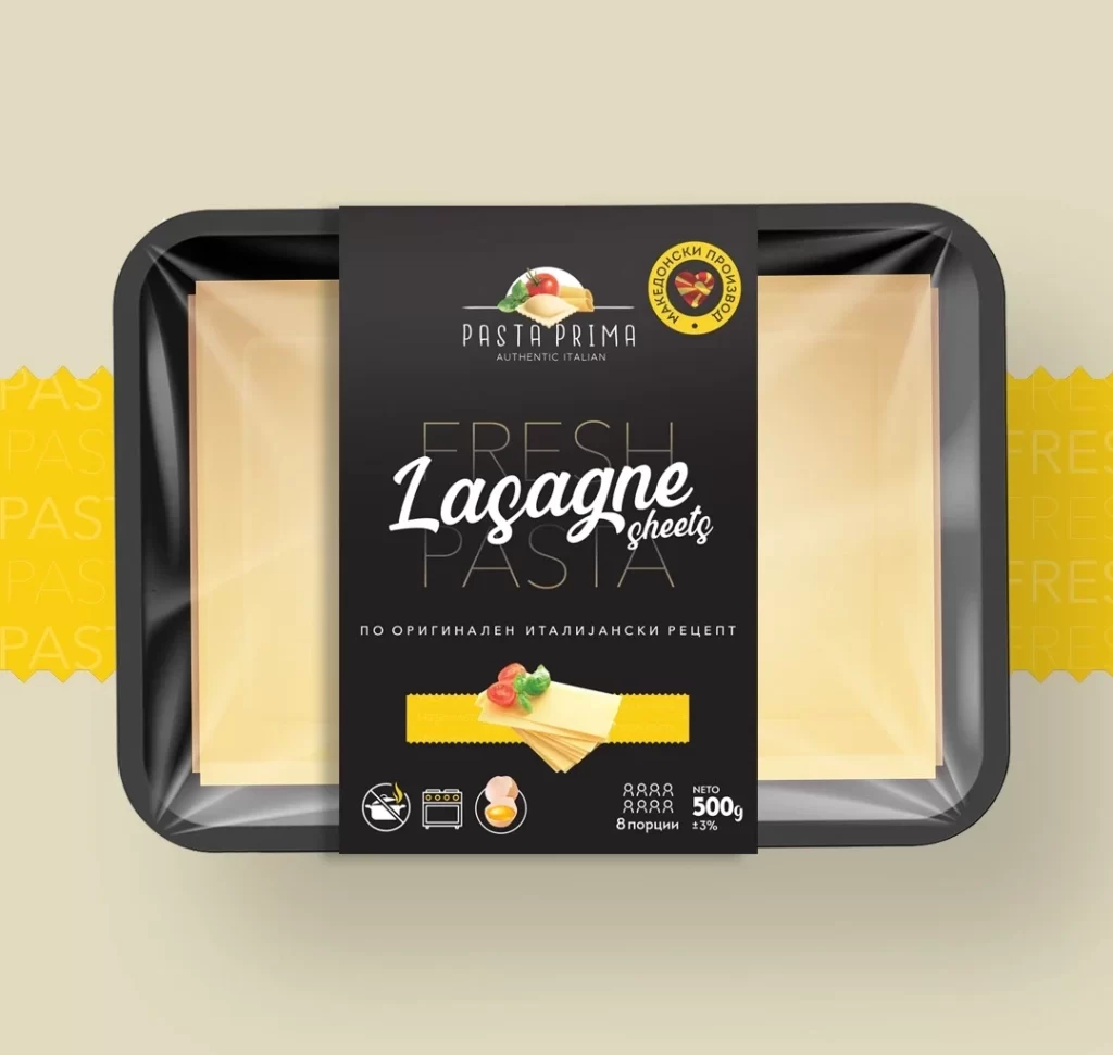 Pasta Prima Fresh Lasagne sheets beige pasta Packaging