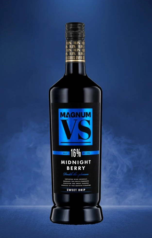 Magnum VS Midnight Berry Protein Bottle Packaging
