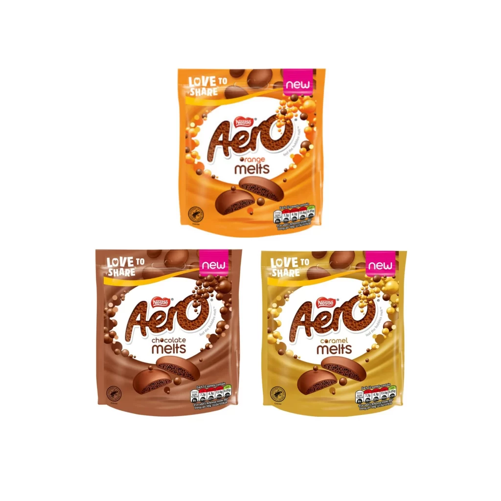 Nestle Aero Chocolate Packaging K