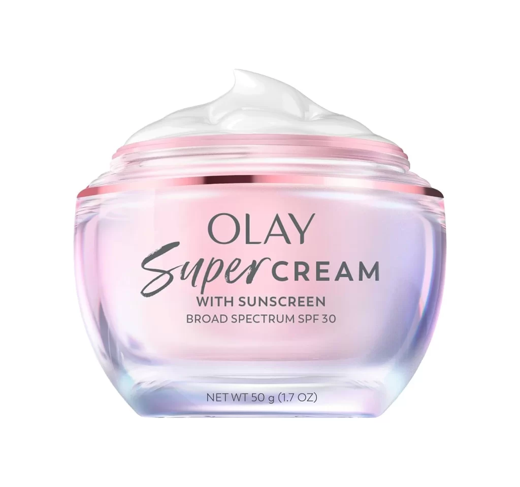Olay Supercream Broad Spectrum SPF 30 Skincare Packaging