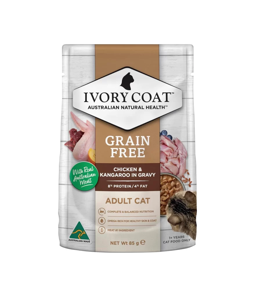 Ivory Coat Cat Food Packaging G