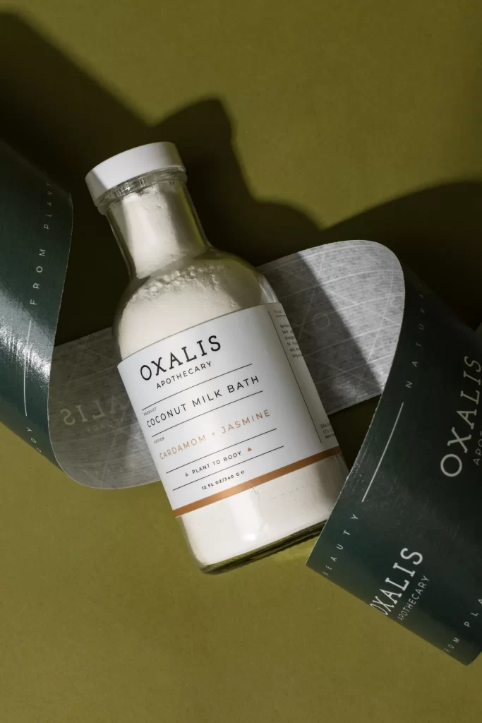 OXALIS Apothecary Coconut Milk Bath Pouch Packaging