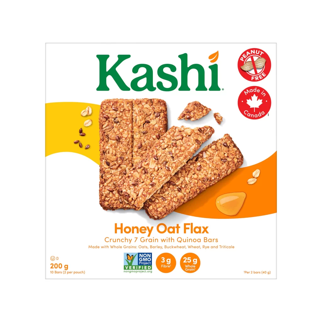 Kashi Crunchy 7 Grain with Quinoa Bars Honey Oat Flax
