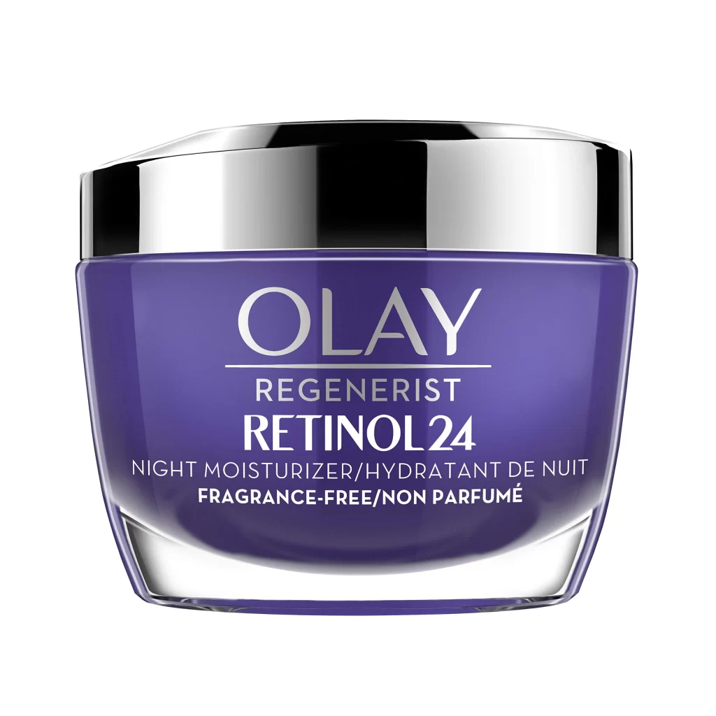 Olay REGENERIST RETINOL24 Fragrance-Free Skincare Packaging