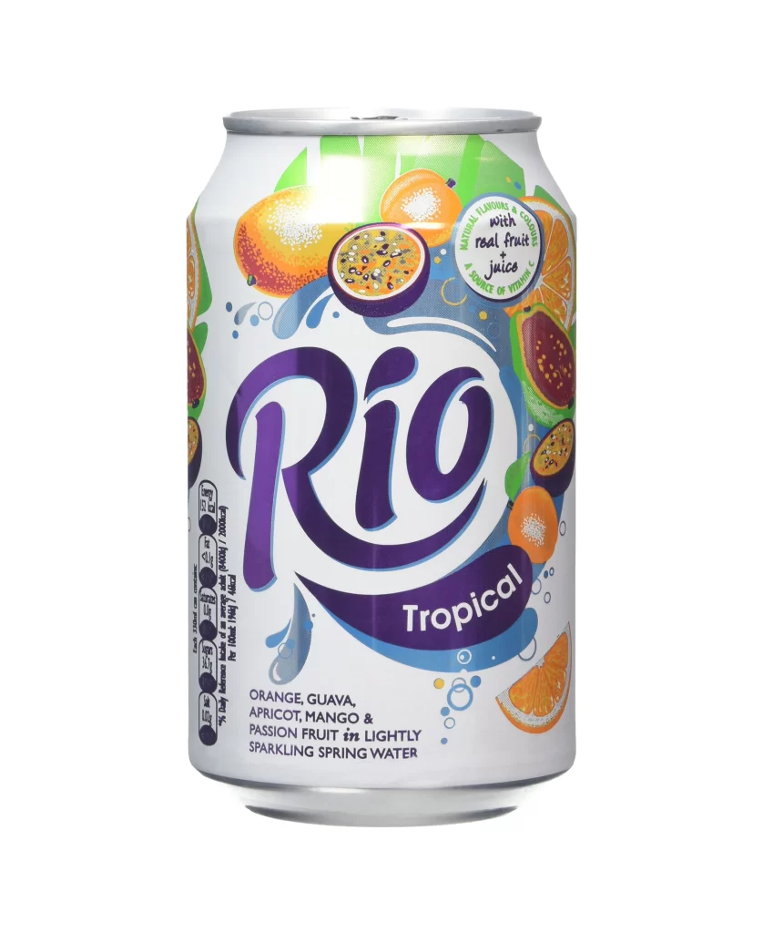 Rio Sparkling Fruit Drink Tropical Design