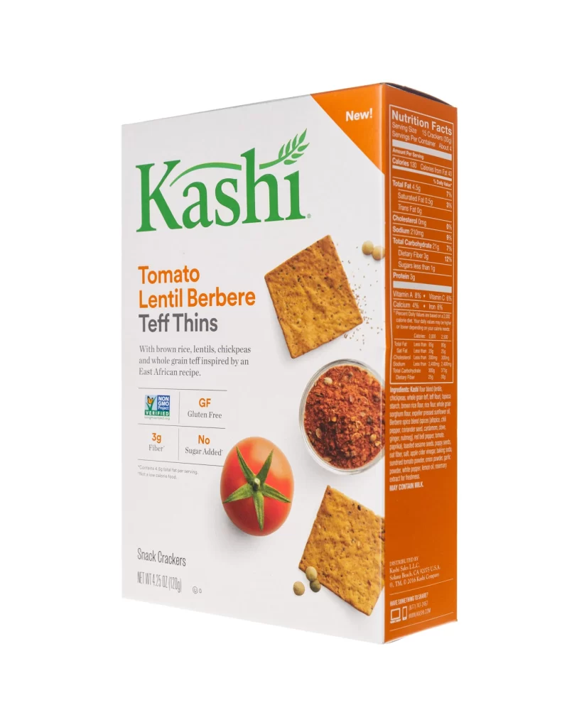 Kashi Snack Crackers Tomato Lentil Berbere Teff