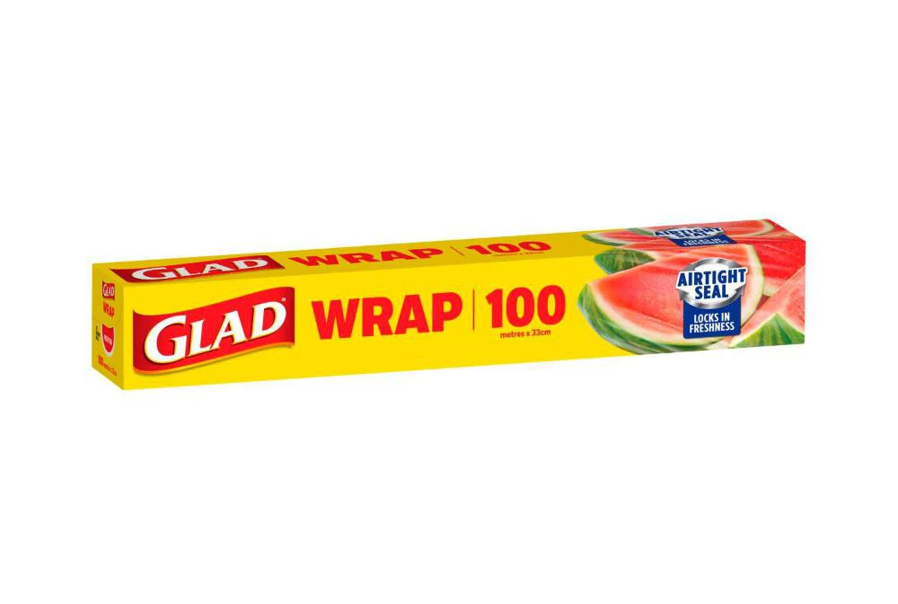 Glad WRAP 100 AIRTIGHT SEAL Wrap Packaging