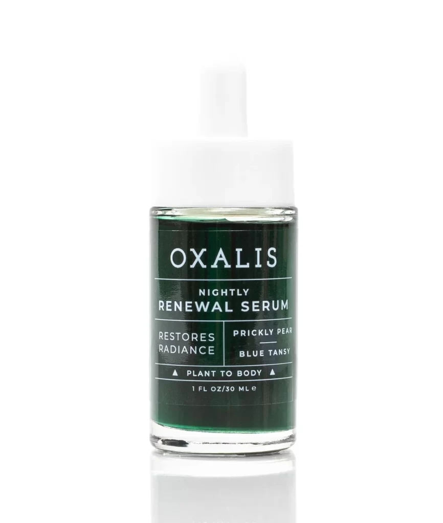 OXALIS Nightly Renewal Serum Dropper Packaging
