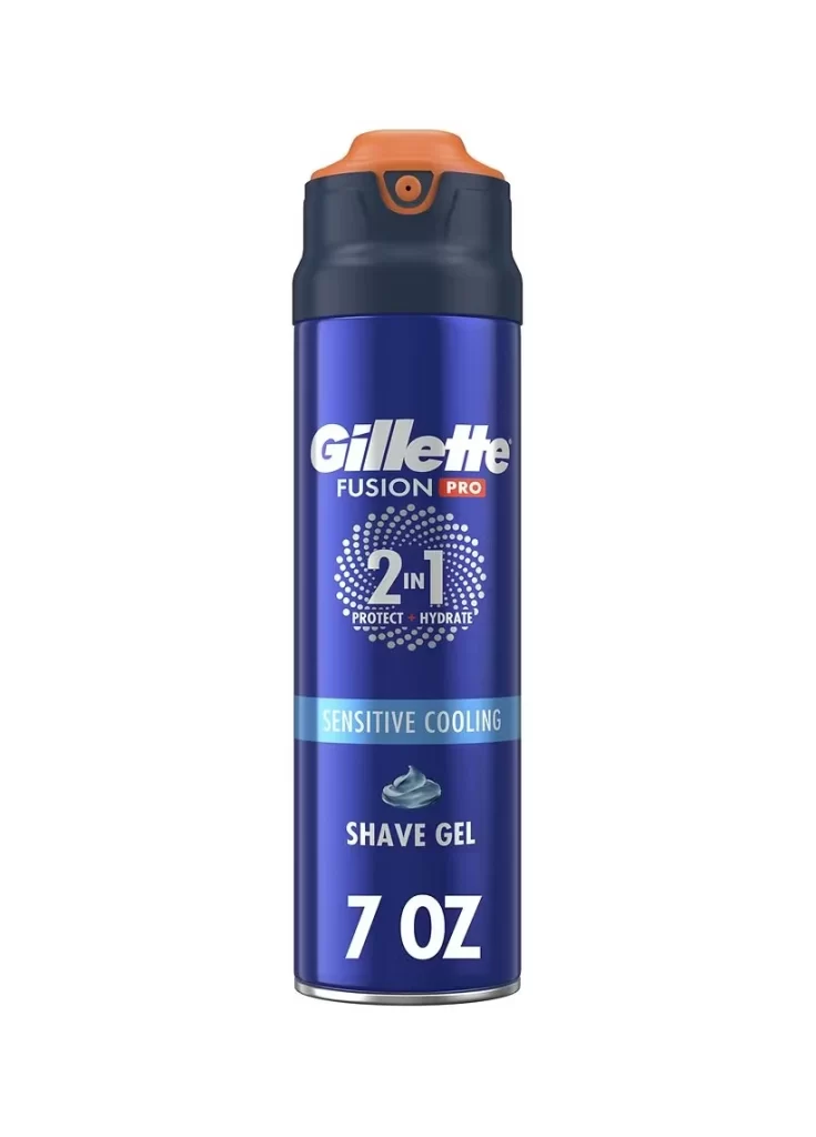Gillette Fusion Pro Sensitive Cooling Shave Gel Packaging