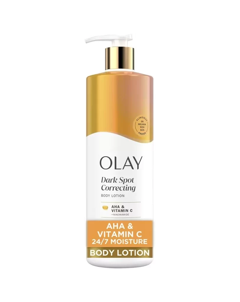 Olay Dark Spot Correcting AHA & VITAMIN C Skincare Packaging