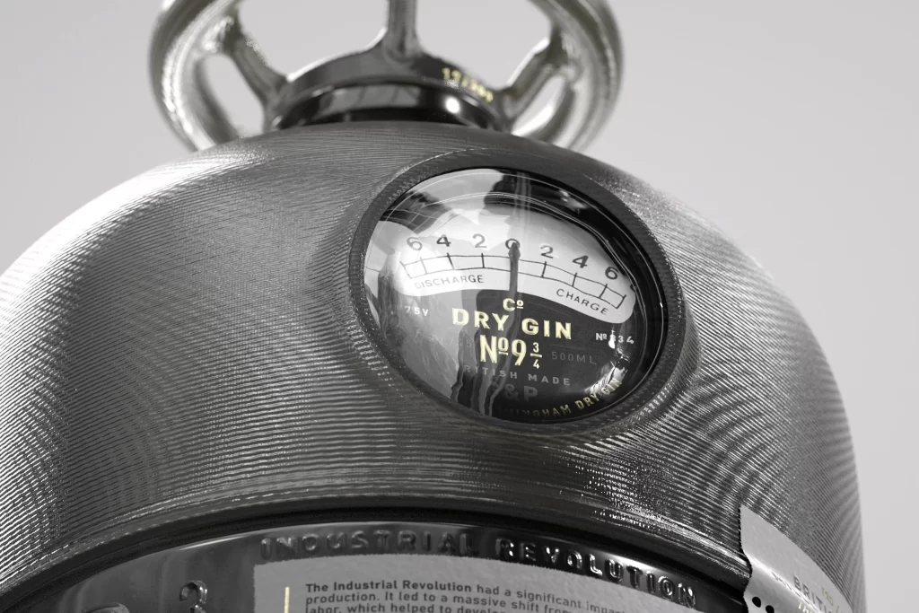 C Dry Gin Gin Bottle N°9 3/4