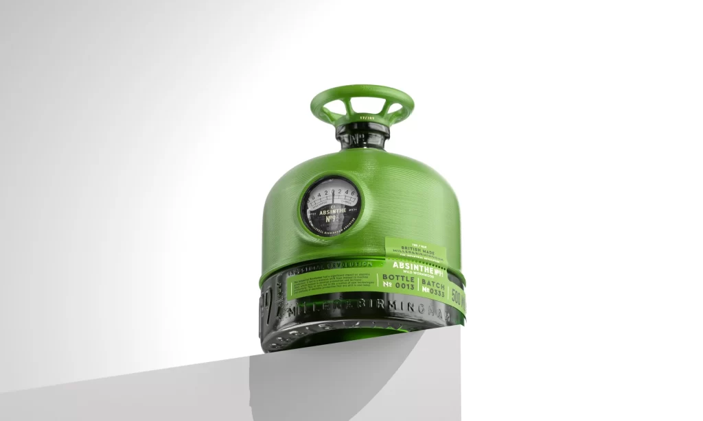G Miller Cl Birmingham Absinthe Bottle Wild Wormwood No.9