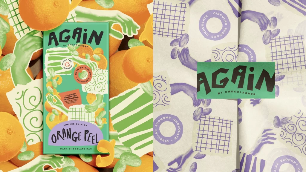 Again Chocolate Packaging Green