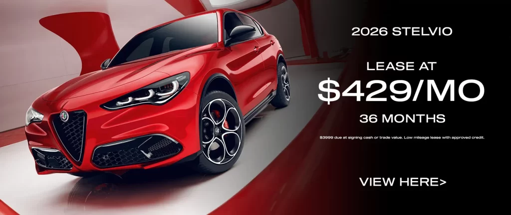 Alfa Romeo 2026 Stelvio Red Car Packaging