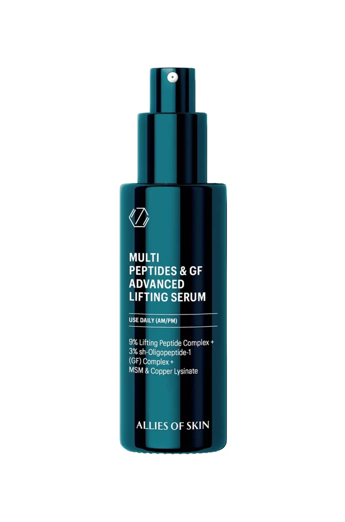 Allies of Skin Multi Peptides Gf Growth Facto Face Serum Packaging