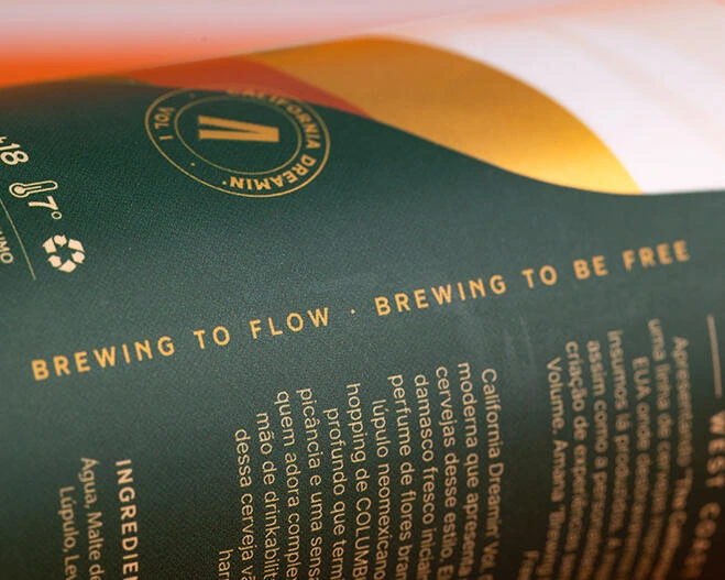 Amana Brewery Beer Packaging Green