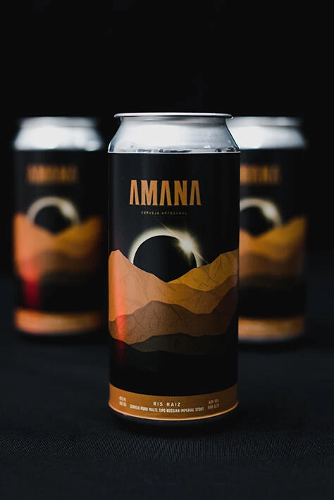 Amana Brewery Beer Packaging Black
