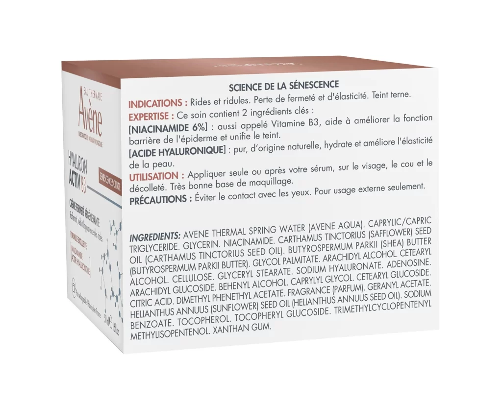 Avne Hyaluron Activ B3 Renewal Firming Cream Face Cream Packaging