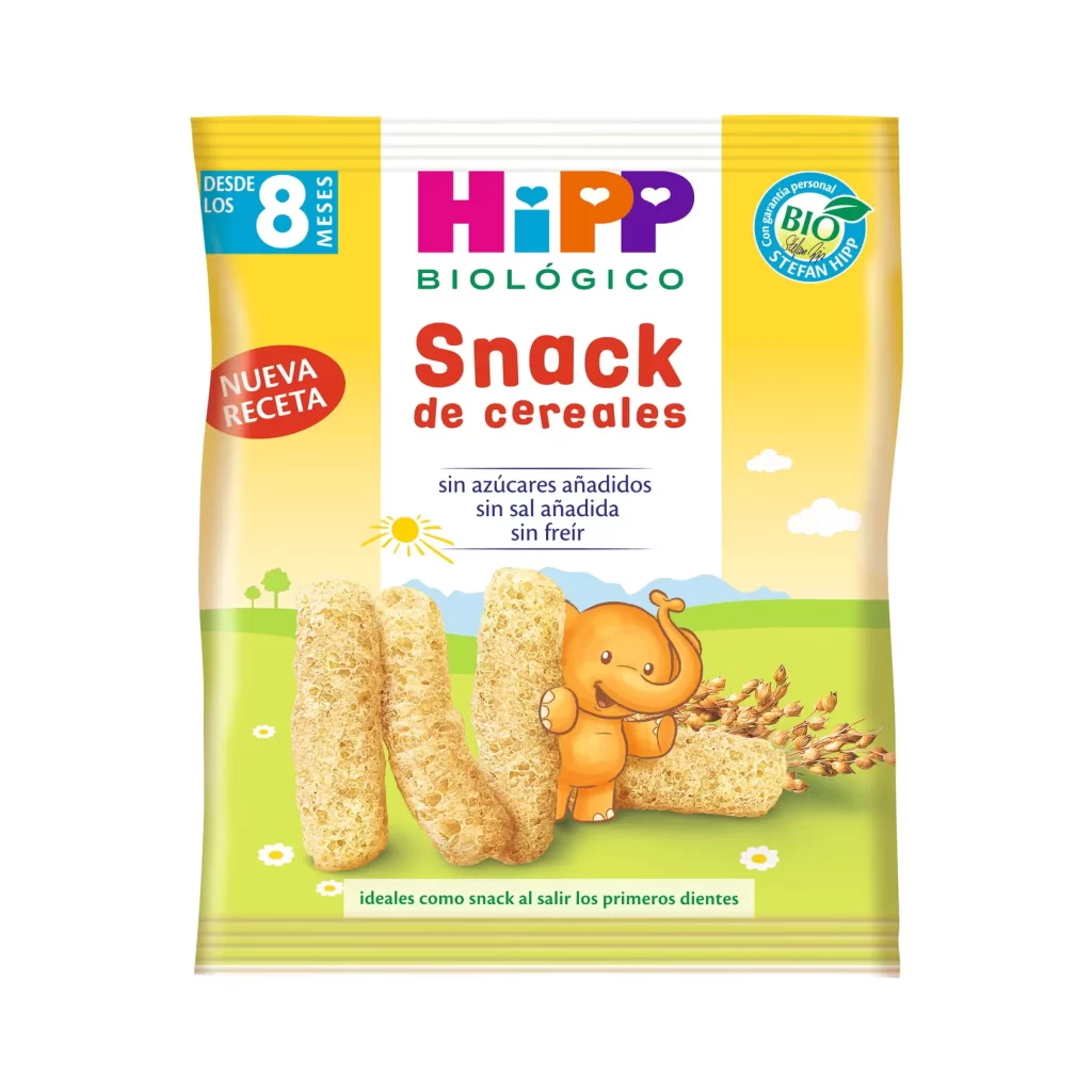 HiPP Snack de cereales Beige snack color Baby Formula Packaging