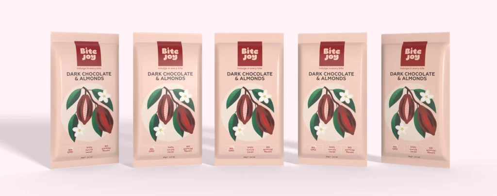 Bitejoy Chocolate Snack Packaging