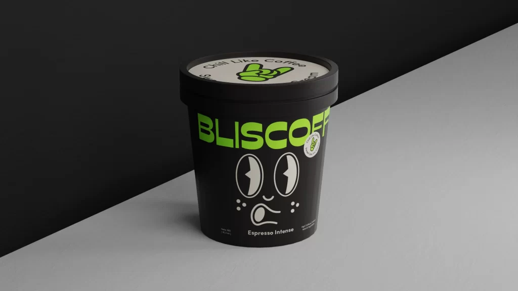 Bliscoff Ice Cream Container Espresso Intense