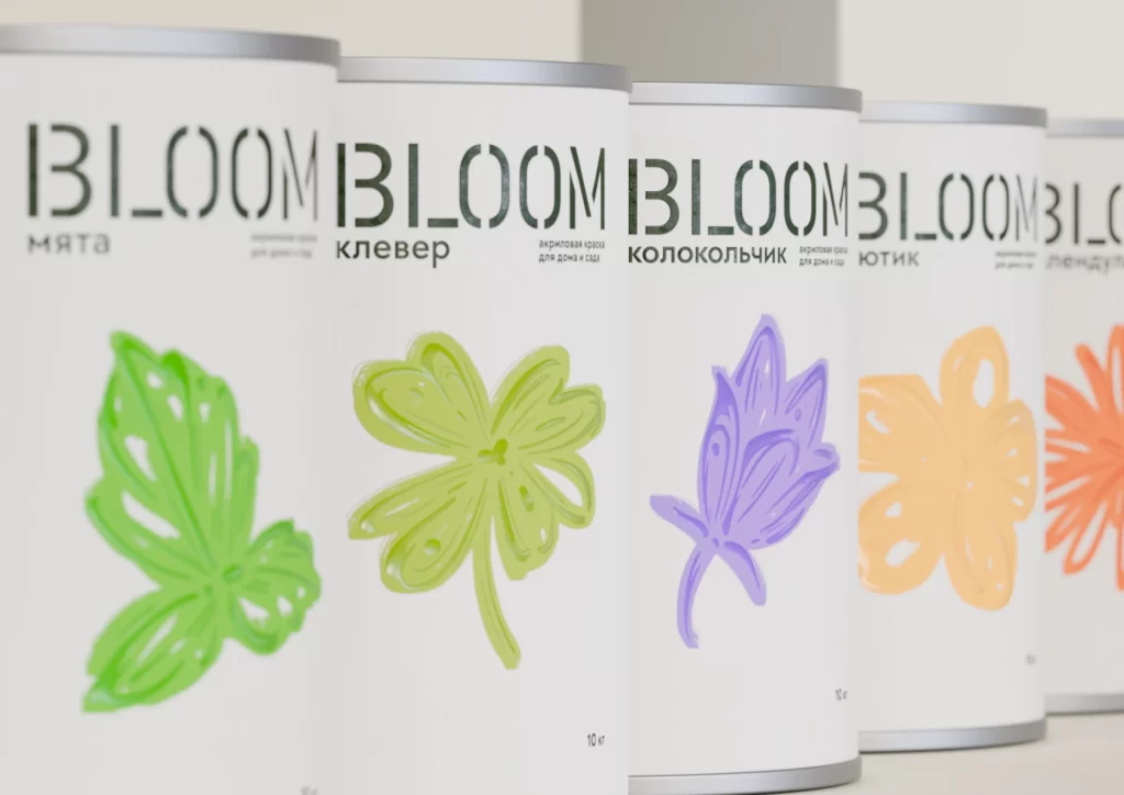 Bloom Acrylic Paint Flavor/Color (e.g., Mint, Clover, Bellflower, Lily, Dahlia)