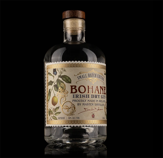 Bohane Irish Dry Gin Bottle Small Batch Edition
