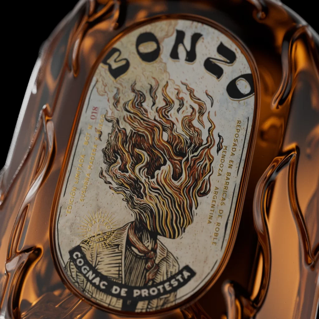 Bonzo Cognac Bottle PROTESTA
