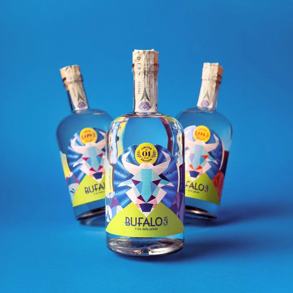 Bufalo Gin Packaging Green