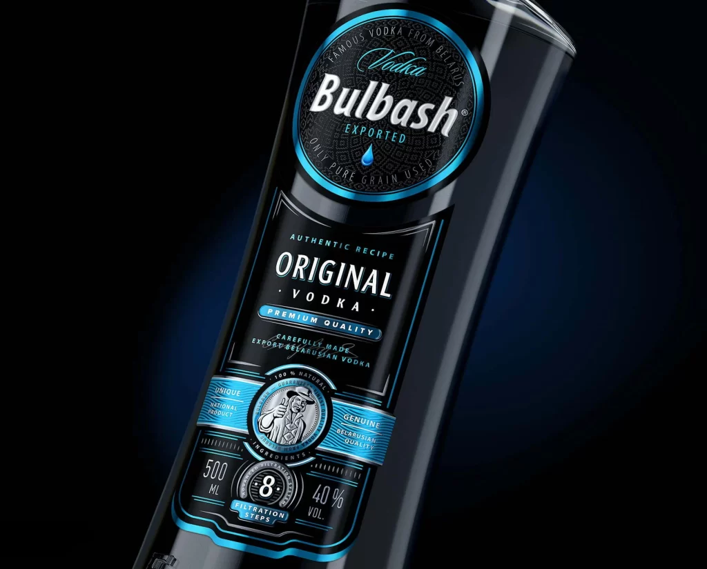 Bulbash Vodka Packaging B