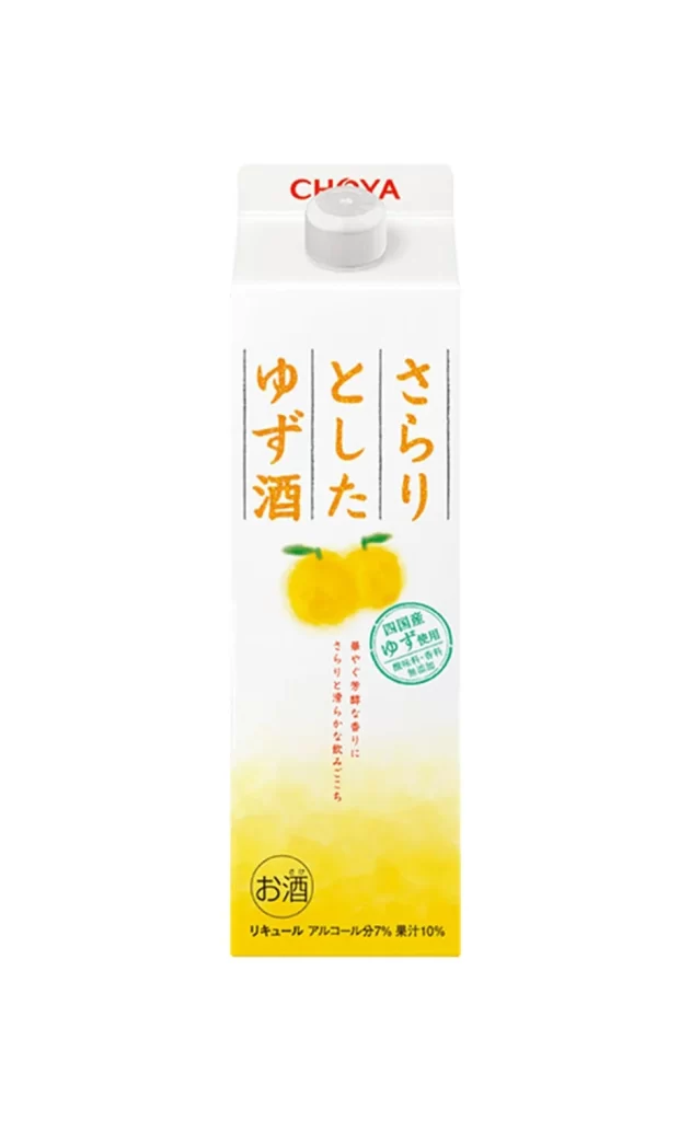 CHOYA Yuzu Sarari (pack) 1L Packaging