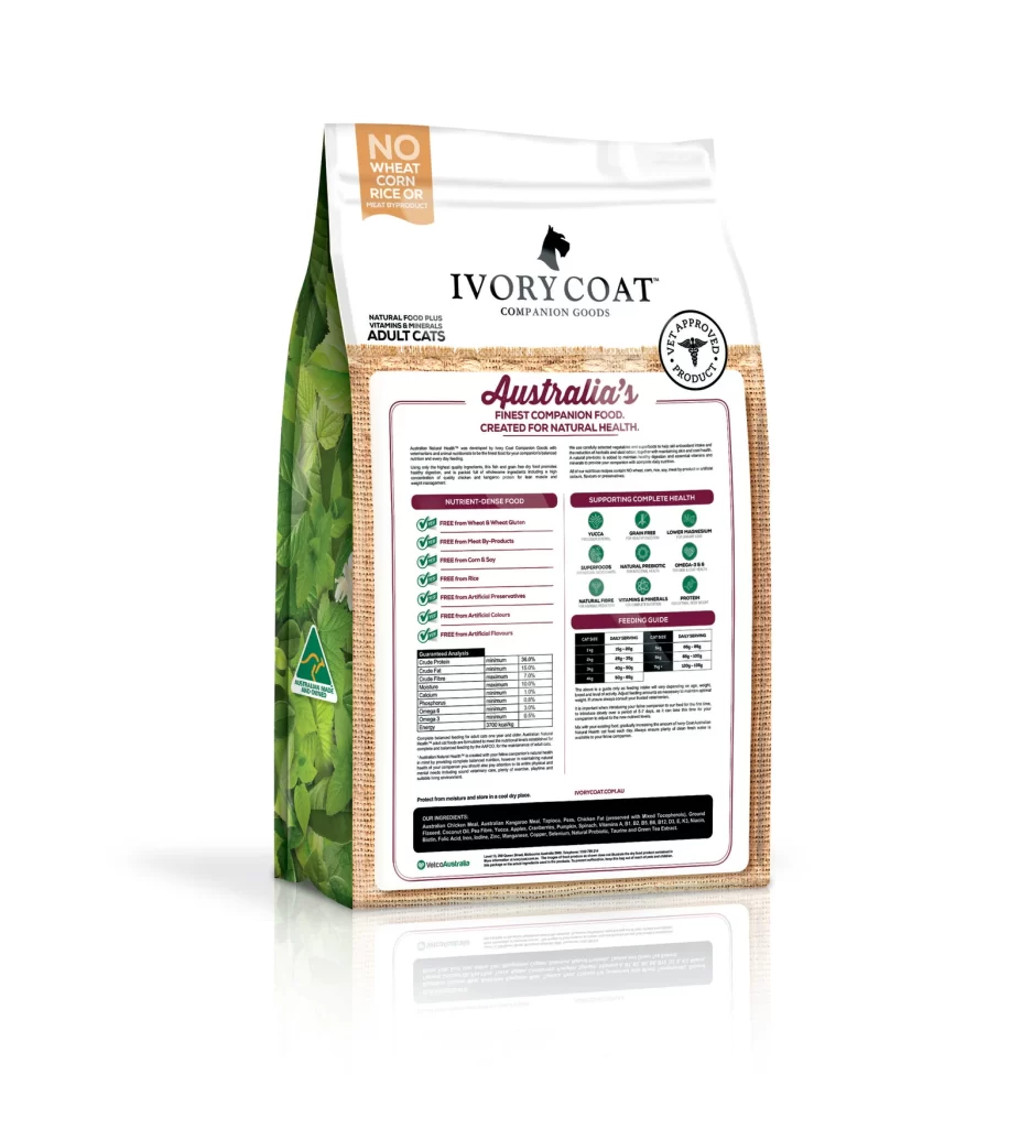 Ivory Coat Cat Food Packaging J
