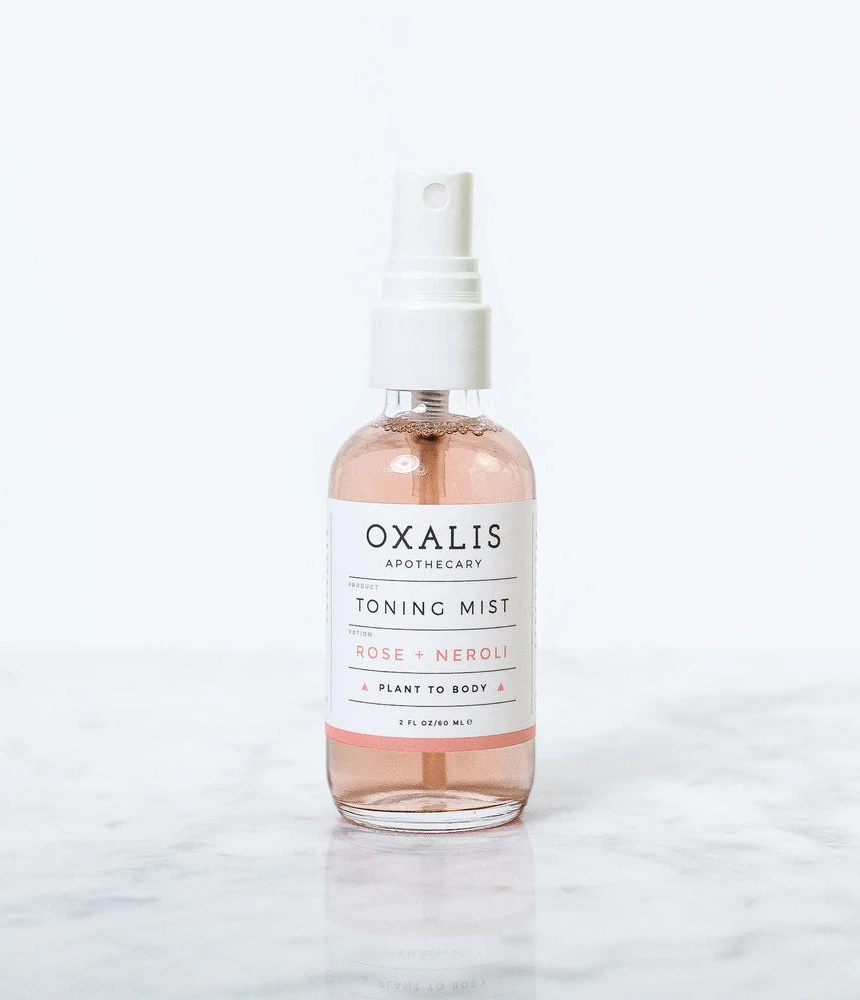 OXALIS Rose + Neroli Facial Toner Packaging