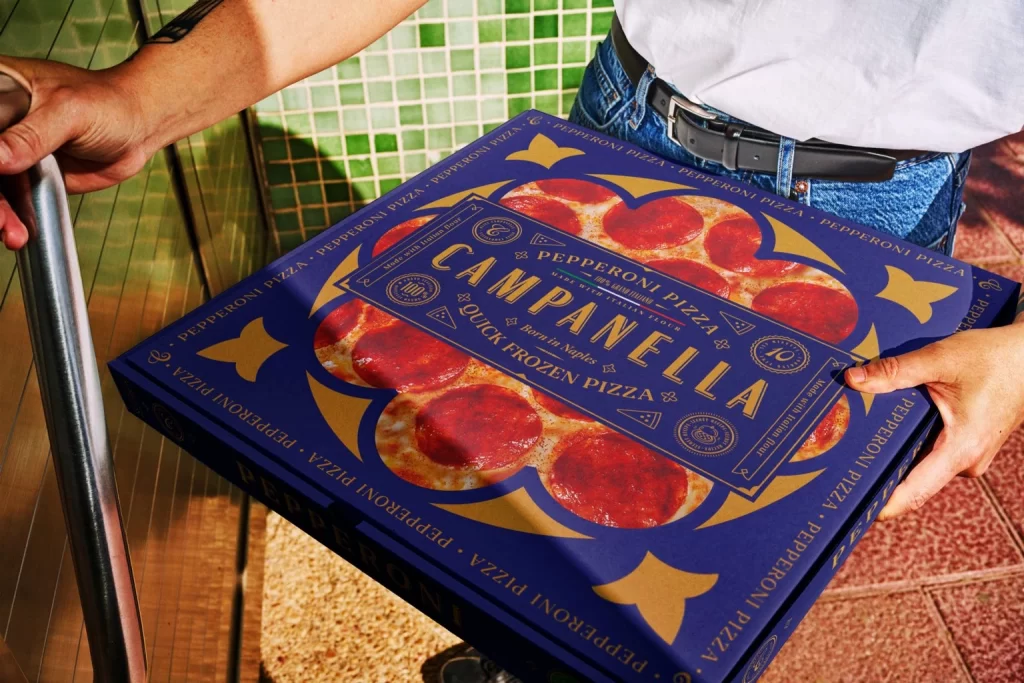 Campanella Pizza Packaging Gold