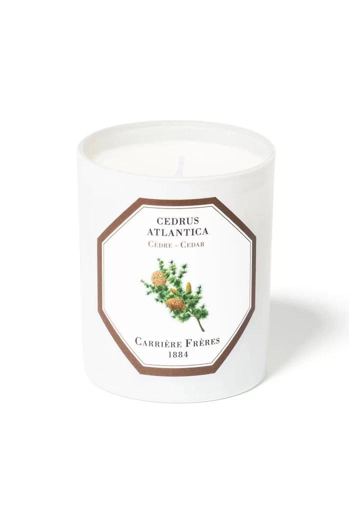 Carrire Frres Scented Candle Cedar Cedrus Atl Scented Candle Packaging