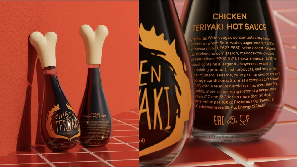 Chicken Drumstick Sauce Sauce Bottle