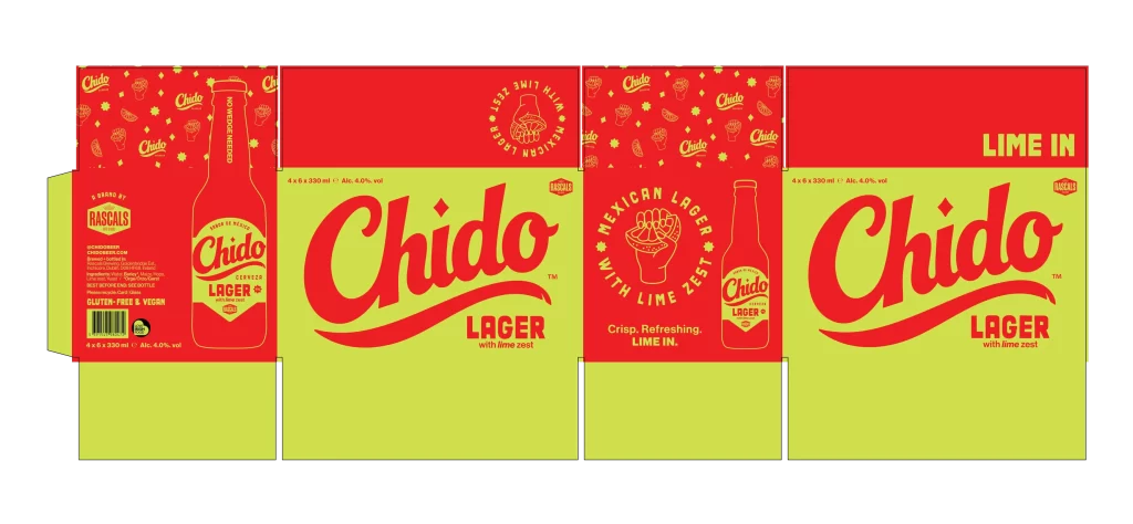 Chido Lager Beer Packaging Lime Zest