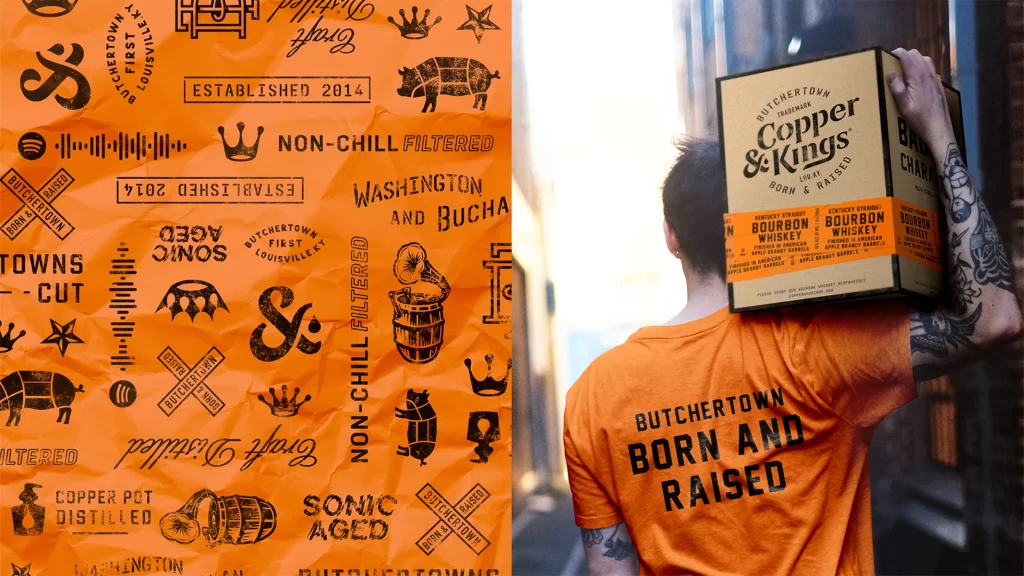 Copper Kings Bourbon Whiskey Packaging