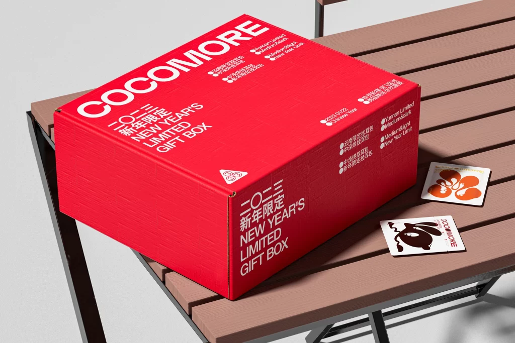 Cocomore Coffee New Year’s Limited Gift Box Packaging Red