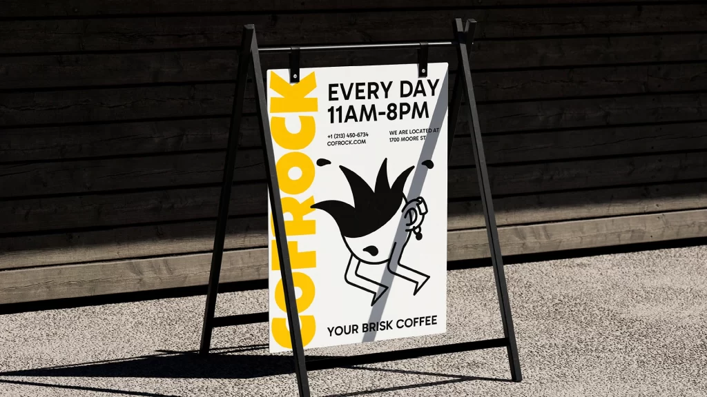 Cofrock Coffee Packaging Yellow