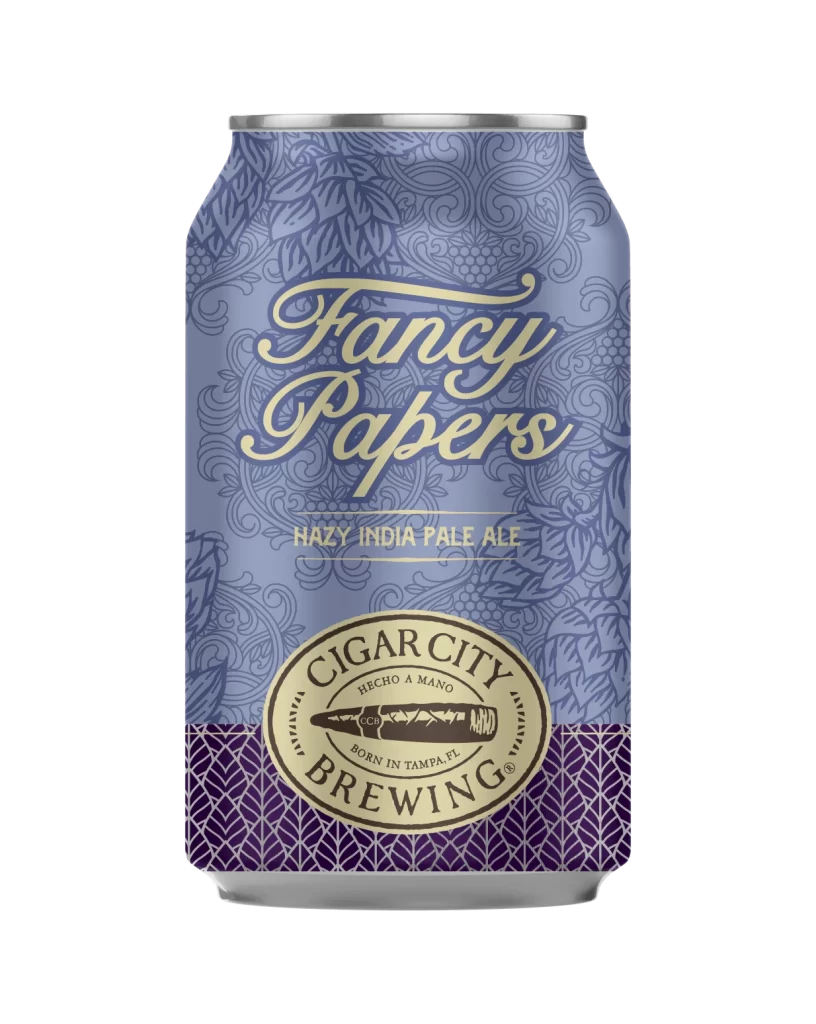 Cigar City Brewing Fancy Papers Hazy India Pale Ale Beverage Packaging