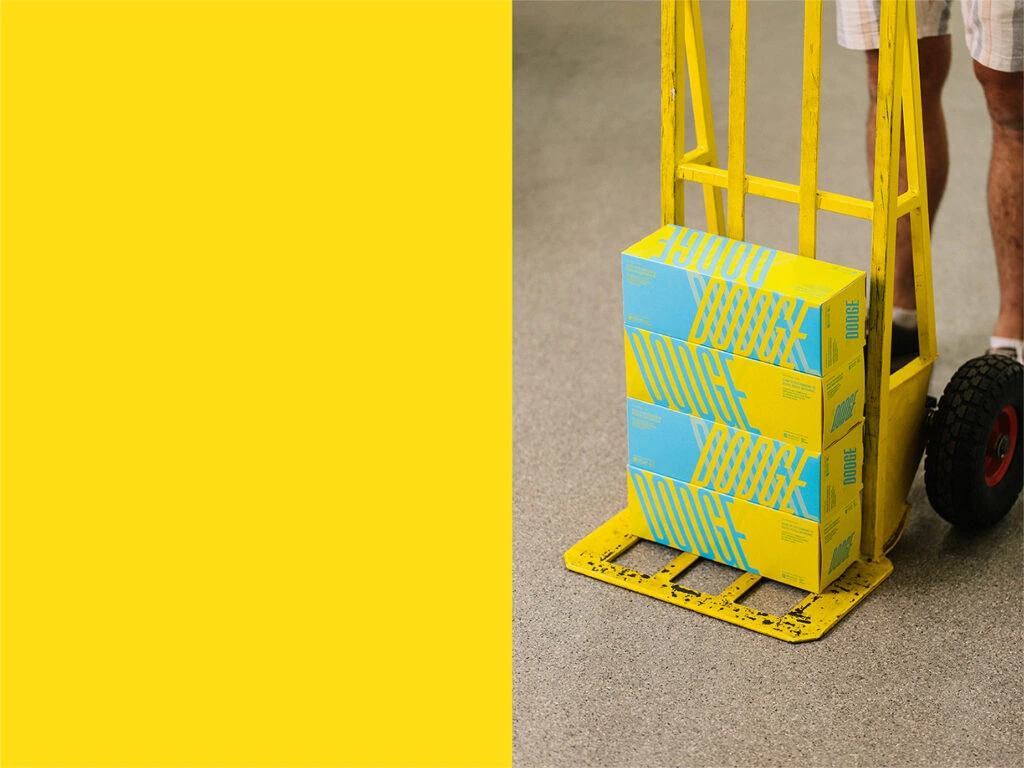 Dodge Functional Beverage Packaging Yellow